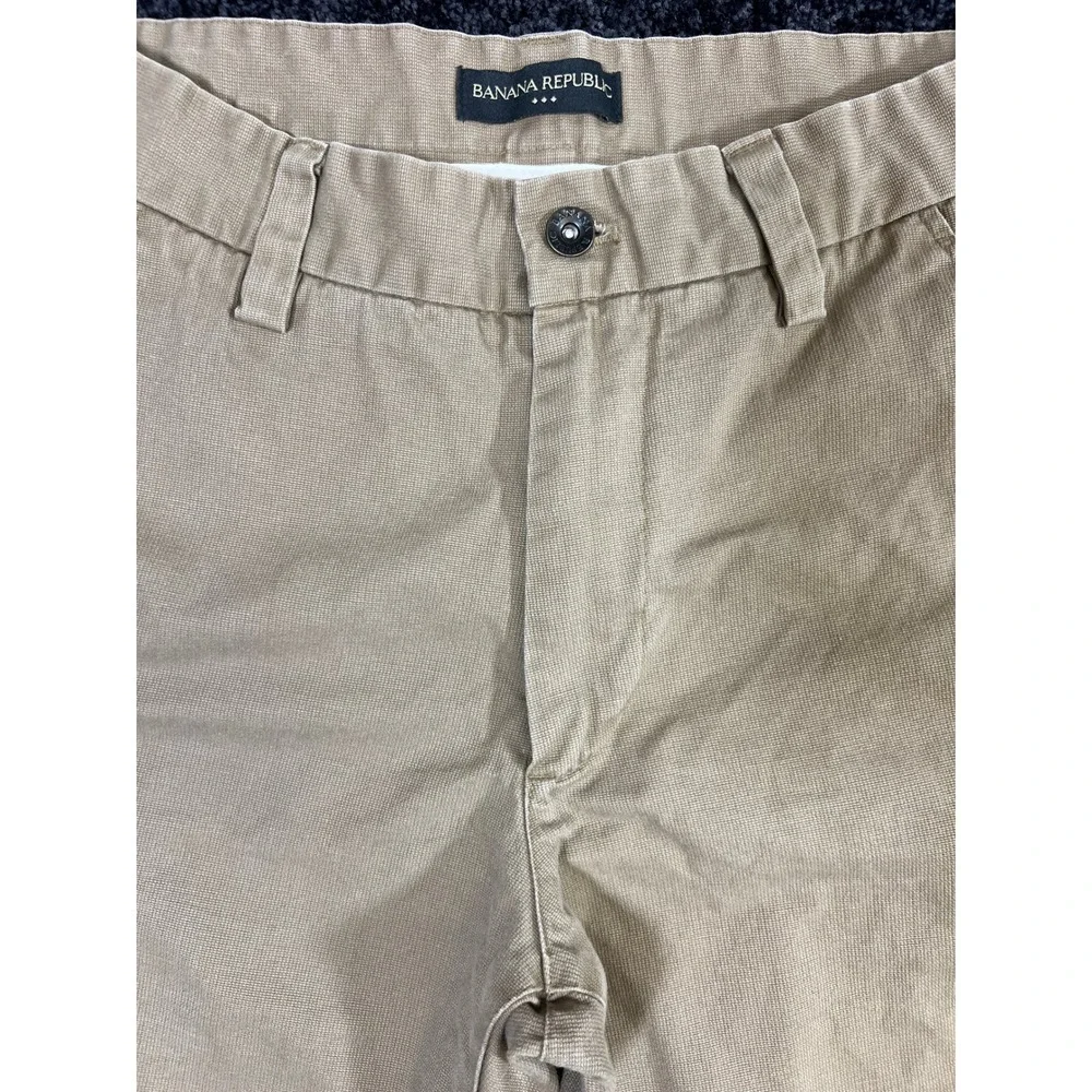 Banana Republic Men's Khaki Pants Cotton Casual‎ Straight Leg Trousers 30x32